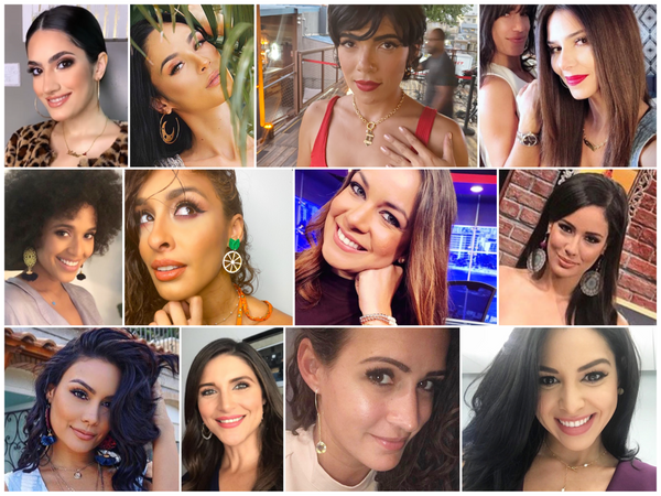 Didi Romero •Alexandra Pomales•Natalia Lugo• Roselyn Sánchez•Jeimy Osorio•Lary Popins•Monica Candelaria•Aleyda Ortiz•Mimi Pabon•Katiria Soto• Melissa Marti•Yara Lasanta